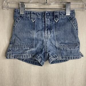 Tommy Hilfiger VTG Jean Shorts - Size 4T - Elastic Waist / Snap & Zip - No Belt